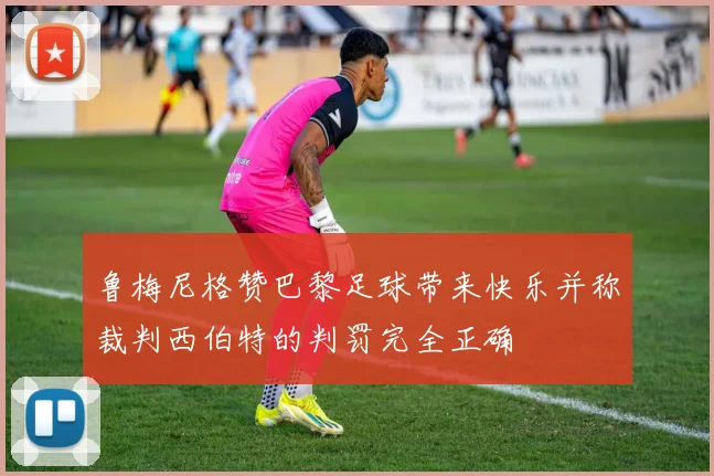 鲁梅尼格赞巴黎足球带来快乐并称裁判西伯特的判罚完全正确